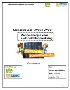 voorkant lesmodule zonne energie ZZF